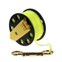 Reel 50m mit Karabinerhaken und Kurbel