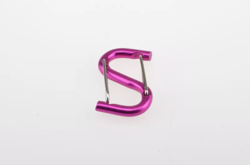 S-Karabiner 2-fach pink