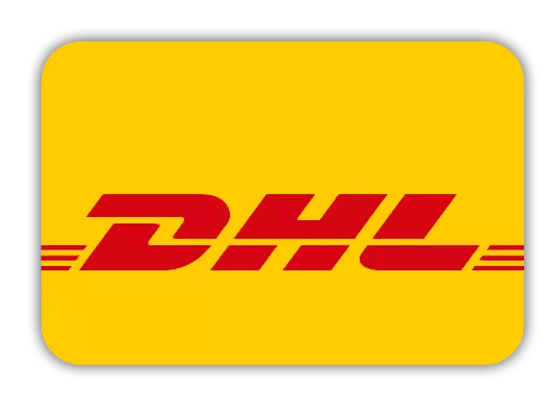 Wir versenden mit DHL